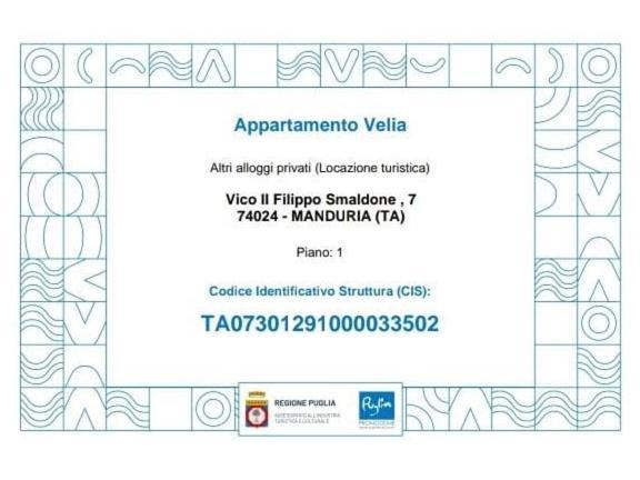 Appartamento Velia Manduria Exteriör bild